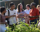 Students from Lancaster University, UK introduced to Jasmine Cultivation in Shankerpura